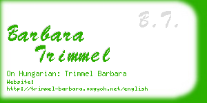 barbara trimmel business card